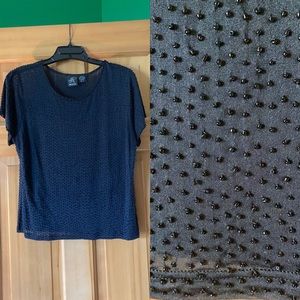 🖤Black Beaded Top